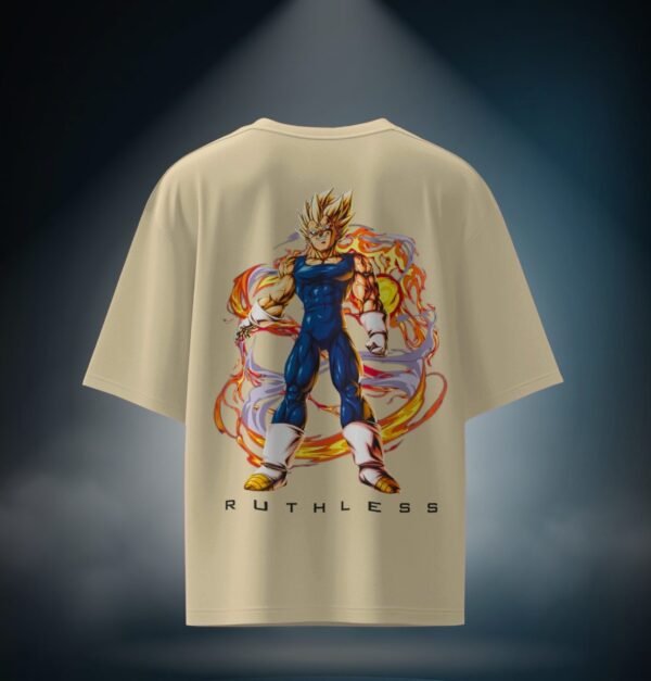 Ruthless Vegeta - Power Over 9000 (Oversized T Shirt) - Image 2
